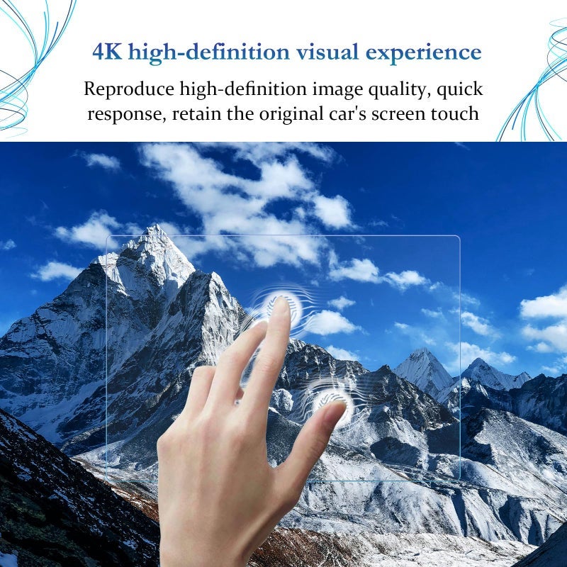 SKTU Screen Protector for 2021-2025 Ford F-150 2022-2024 Ford F-150 Lighting 12 Inch Navigation 2024 F-150 Accessories Tempered Glass HD Clear - Image 3